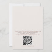 Wildflower Butterfly Garden QR Code Wedding 招待状 (裏面)