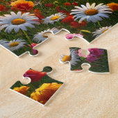 Wildflower Cabin Scenic Spring Landscape ジグソーパズル (側面)