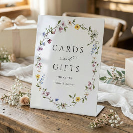Wildflower Cards & Gifts エレガントなブライダルシャワー 台座サイン