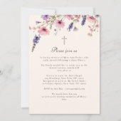 Wildflower "Celebration of Life" Photo Funeral  招待状 (裏面)