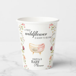 Wildflower Chic ボヘミアン フラワー ジェンダーニュートラル 紙コップ