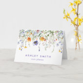 Wildflower Clientありがとう カード (黄色い花)