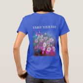 wildflower cosmos 26lblue tee life is a journey tシャツ (裏面)