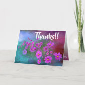 wildflower cosmos greeting card カード (正面)