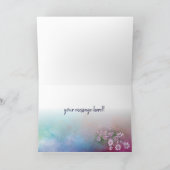 wildflower cosmos orchid color  greeting card カード (内部)