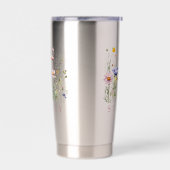 Wildflower Custom Name 保温保冷タンブラー (左面)