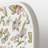 Wildflower Custom Name Monogram  ピックルボールラケット (左詳細)