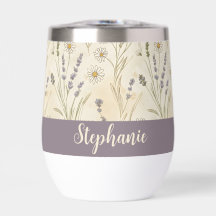 Wildflower Daisy Cottagecore Floral Monogram