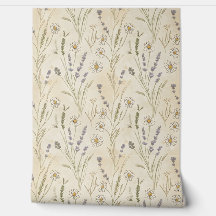 Wildflower Daisy Lavender Cottagecore Pattern