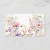 Wildflower Diaper Raffle  Card エンクロージャーカード (裏面)