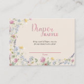 Wildflower Diaper Raffle Enclosure Card エンクロージャーカード (正面)