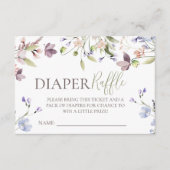 Wildflower Diaper Raffle Insert エンクロージャーカード (正面)