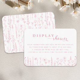 Wildflower Display Shower Baby Shower Card エンクロージャーカード