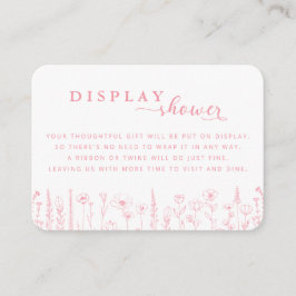 Wildflower Display Shower Baby Shower Card エンクロージャーカード