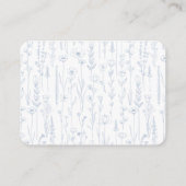 Wildflower Display Shower Baby Shower Card – Dusty エンクロージャーカード (裏面)