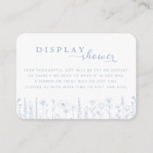 Wildflower Display Shower Baby Shower Card – Dusty エンクロージャーカード (正面)
