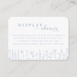 Wildflower Display Shower Baby Shower Card – Dusty エンクロージャーカード