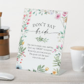 Wildflower Don't Say Bride Game Sign 台座サイン (インサイチュ)