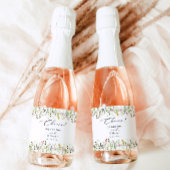 Wildflower elegant Classic Cheers Wedding ワインラベル