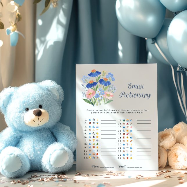 Wildflower Emoji Guess Baby in Bloom Shower Game (クリエイターアップロード済み)