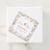 Wildflower Fairy Garden 3歳の誕生日パーティースクエア フェイバータグ (インサイチュ)