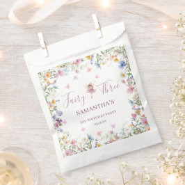 Wildflower Fairy Garden 3歳の誕生日パーティー フェイバーバッグ