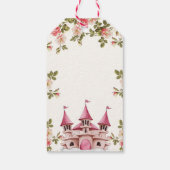 Wildflower Fairytale Castle Baby Shower Thank You ギフトタグ (裏面)