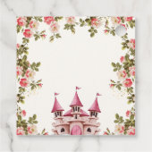 Wildflower Fairytale Castle Baby Shower Thank You フェイバータグ (裏面)