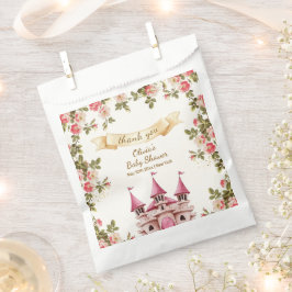 Wildflower Fairytale Castle Baby Shower Thank You フェイバーバッグ