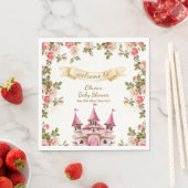 Wildflower Fairytale Castle Baby Shower Welcome  スタンダードランチョンナプキン (インサイチュ)