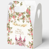 Wildflower Fairytale Princess Castle Baby Shower フェイバーボックス (見開き)