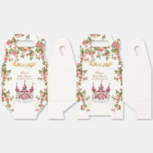 Wildflower Fairytale Princess Castle Baby Shower フェイバーボックス (見開き)