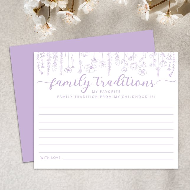 Wildflower Family Traditions Baby Shower Game (Baby Shower Activity)