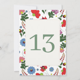 Wildflower Farmhouse Folk Wedding 招待状