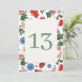 Wildflower Farmhouse Folk Wedding 招待状 (スタンド正面)