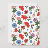 Wildflower Farmhouse Folk Wedding 招待状 (裏面)