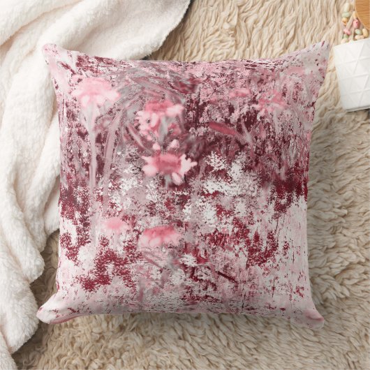 Wildflower Field Impressionism-Mauve クッション (ブランケット)