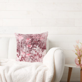 Wildflower Field Impressionism-Mauve クッション