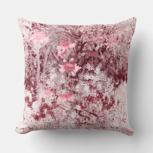 Wildflower Field Impressionism-Mauve クッション (正面)