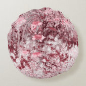 Wildflower Field Impressionism-Mauve ラウンドクッション (裏面)