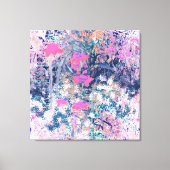 Wildflower Field Impressionism -Pink キャンバスプリント (正面)