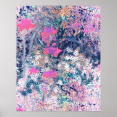 Wildflower field Impressionism- Pink ポスター (正面)