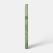 Wildflower field in green watercolor samsung galaxyケース (左側面)