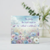 Wildflower Field & Quote カード (スタンド正面)