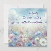 Wildflower Field & Quote カード (正面)