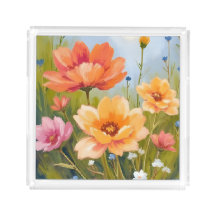 Wildflower Field | Watercolor Flowers Botanical