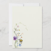 Wildflower First Birthday サンキューカード (裏面)