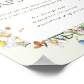 Wildflower First Birthday Time Capsule  ポスター (角)