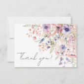 Wildflower Floral サンキューカード (正面)
