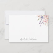 Wildflower Floral サンキューカード (裏面)